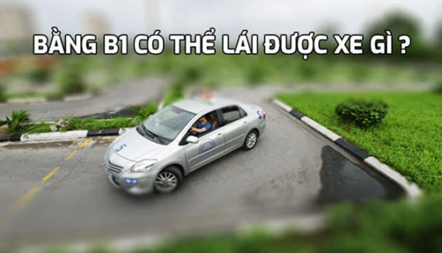 Bằng B1 có thể lái được xe gì?