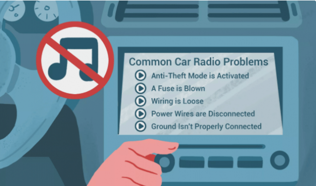 Nguyên nhân gây ra radio trên ô tô không tắt được