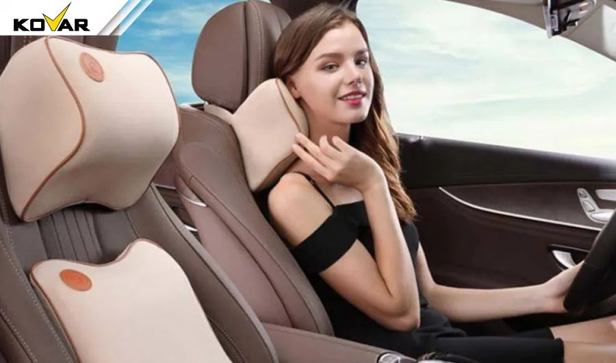 Sử dụng gối tựa đầu chống đau lưng khi lái xe ô tô