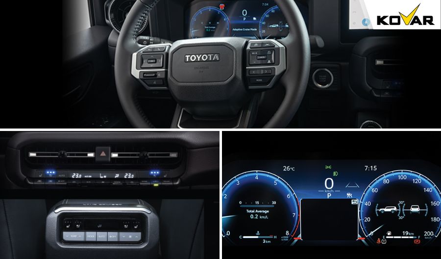Toyota Land Cruiser Prado 2024 trang bị đầy đủ tiện nghi