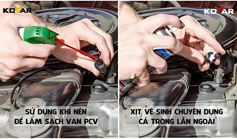 Vệ sinh và bảo dưỡng van PCV