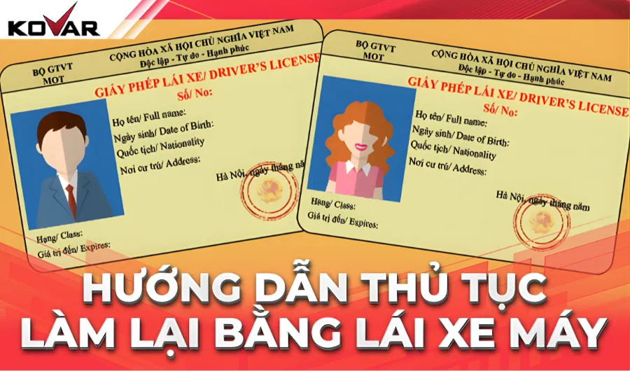 Quy trình làm lại bằng lái xe máy 2025 đơn giản, nhanh chóng