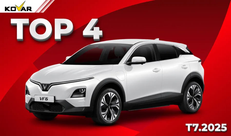 VinFast VF6 với doanh số 1.902 xe, đạt TOP 4 - Tháng 7.2025