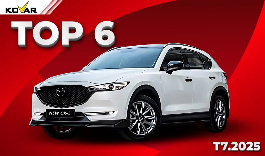 Mazda CX-5 với doanh số 1.586 xe, đạt TOP 6 - Tháng 7.2025