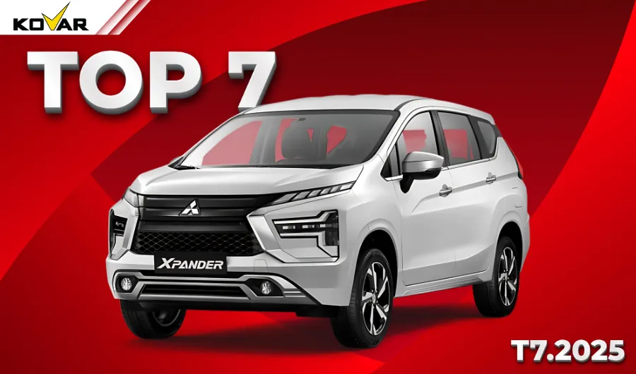 Mitsubishi Xpander với doanh số 1.553 xe, đạt TOP 7 - Tháng 7.2025