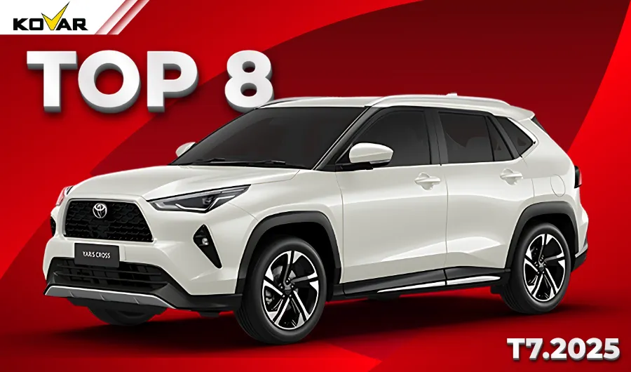 Toyota Yaris Cross với doanh số 1.259 xe, đạt TOP 8 - Tháng 7.2025