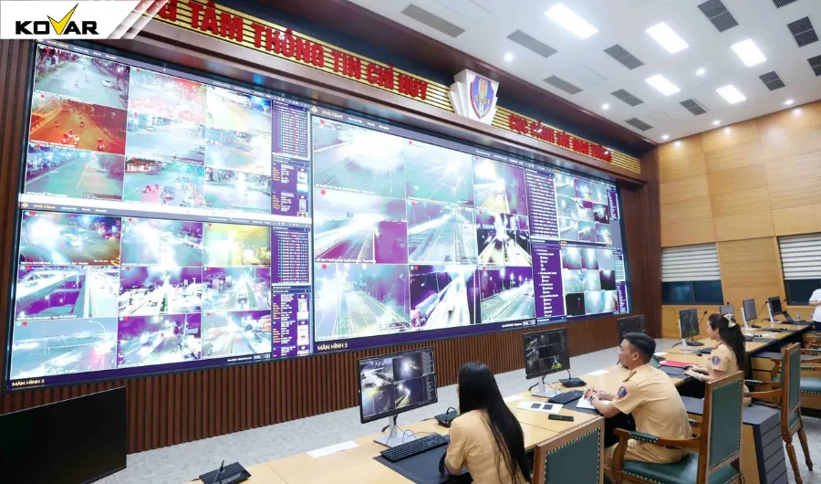 Hình ảnh Trung tâm Thông tin Chỉ huy Cục Cảnh sát giao thông