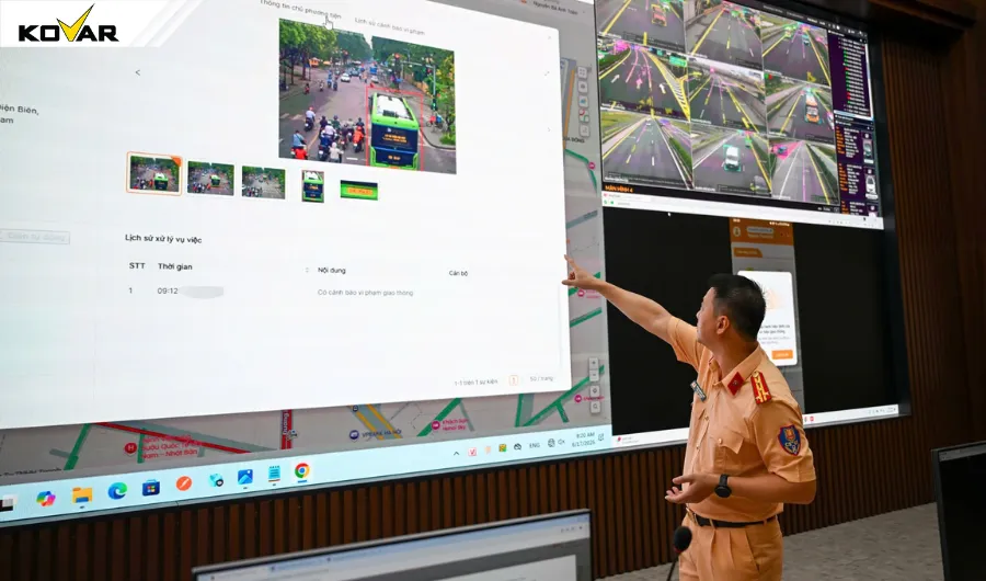 Camera AI giám sát giao thông nhận diện được hơn 20 hành vi vi phạm và đang tiếp tục được mở rộng