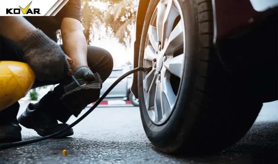 Bơm lại lốp về đúng áp suất tiêu chuẩn