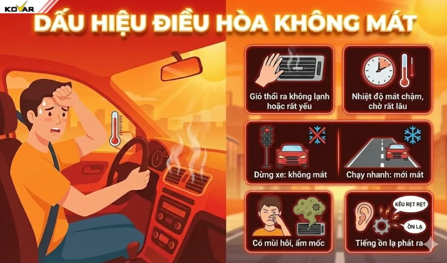Dấu hiệu nhận biết điều hòa không mát