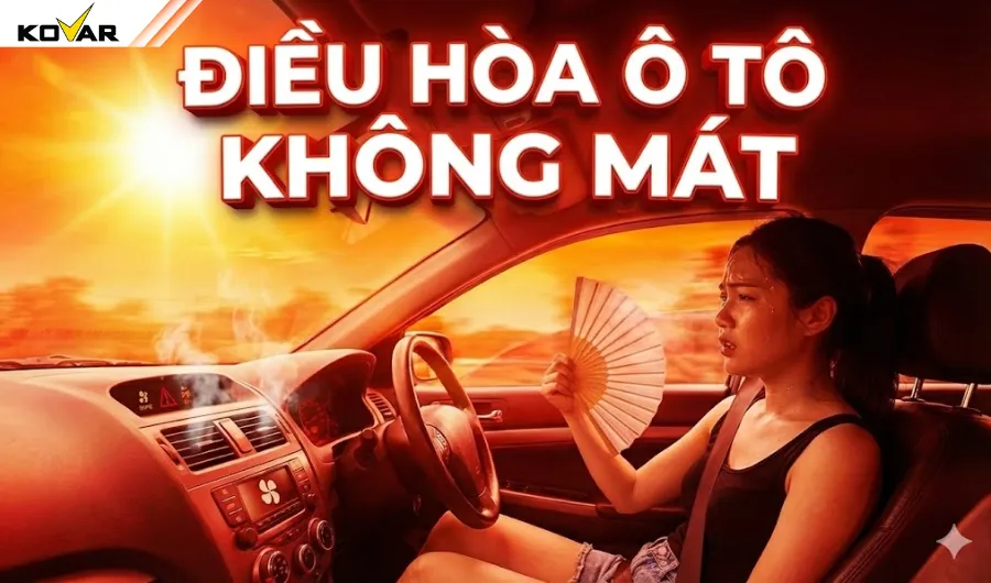 Điều hòa ô tô không mát