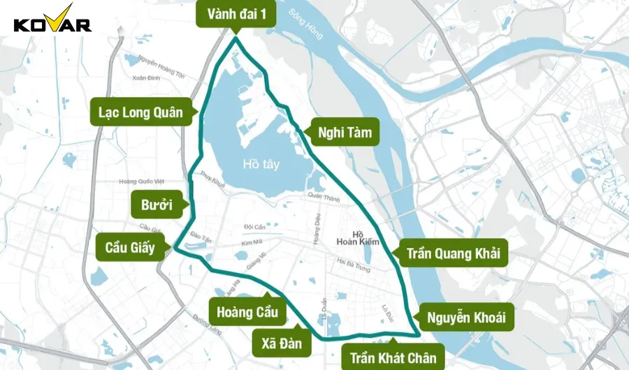 Giai đoạn 2026 – Thí điểm cấm xe máy xăng tại các phường trung tâm thuộc Vành đai 1