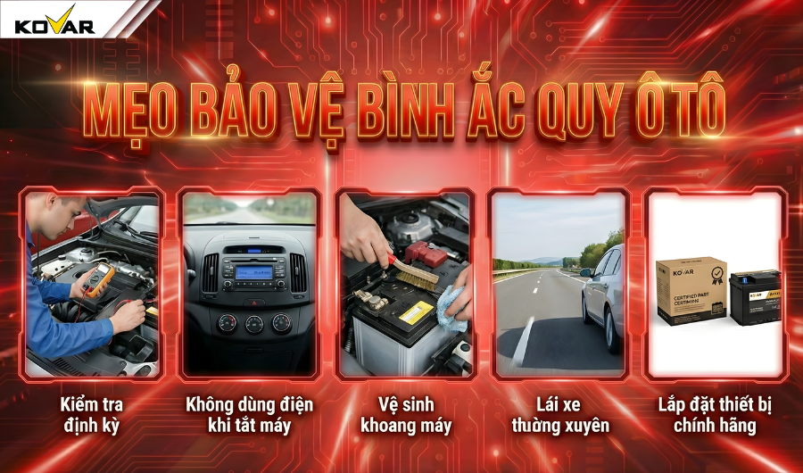 Làm sao để hạn chế tình trạng ắc quy "chết yểu"?