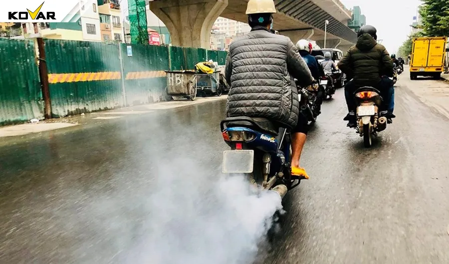 Xe máy xăng-Một trong những nguyên nhân gây ô nhiễm