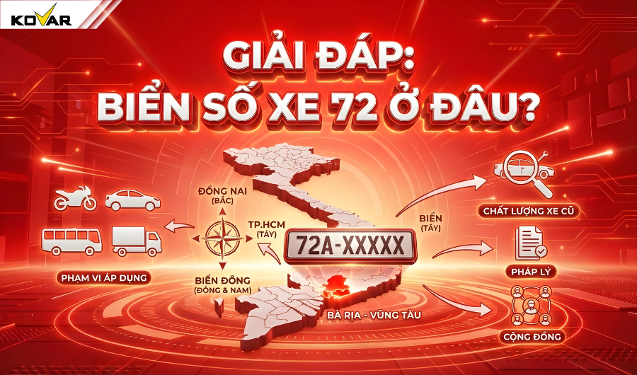 Giải đáp chính xác: Biển số xe 72 là ở đâu?