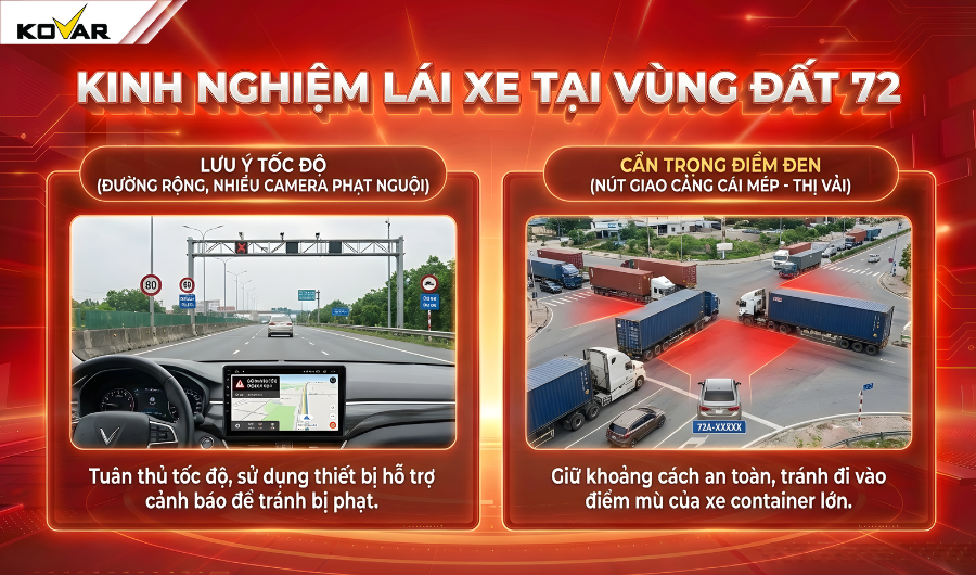 Kinh nghiệm lái xe an toàn tại vùng đất 72