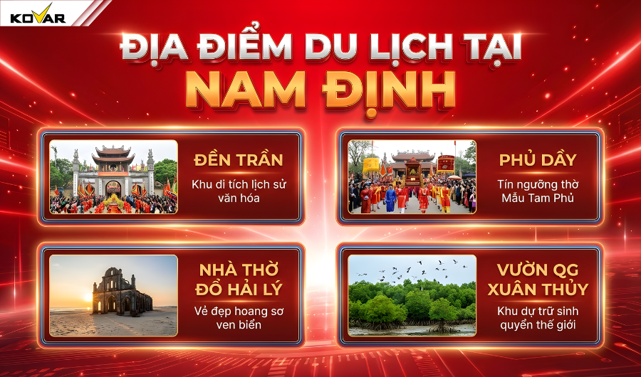 Những địa điểm du lịch nổi tiếng tại vùng đất 18 là tỉnh nào?