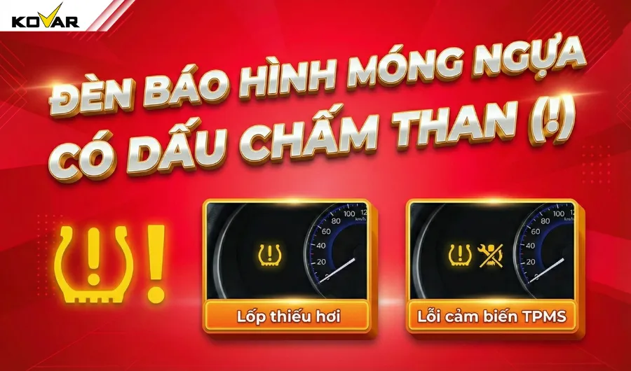 Đèn báo hình móng ngựa có dấu chấm than (!)