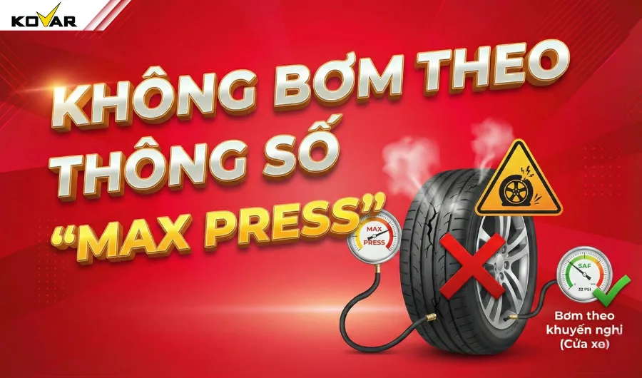 Không bơm theo thông số Max Press